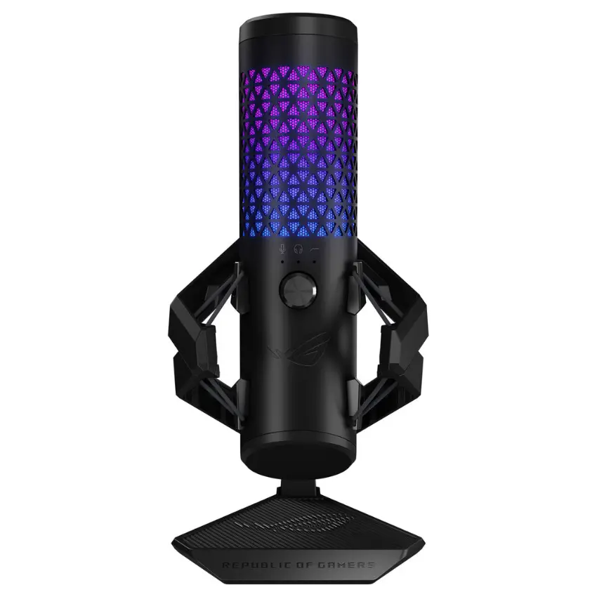 Micrófono de Condensador USB ASUS ROG Carnyx, RGB, Negro Micrófono de Condensador USB ASUS ROG Carnyx, RGB, Negro