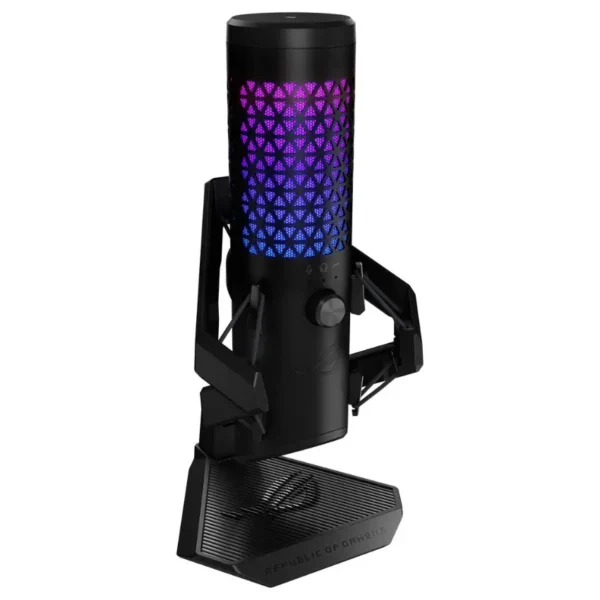 Micrófono de Condensador USB ASUS ROG Carnyx, RGB, Negro
