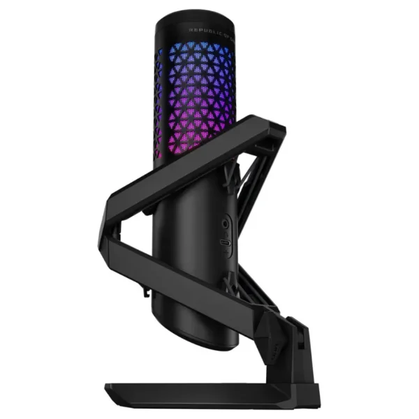 Micrófono de Condensador USB ASUS ROG Carnyx, RGB, Negro