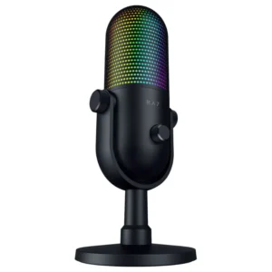 Micrófono de Condensador USB Razer Seiren V3 Chroma, RGB, Negro