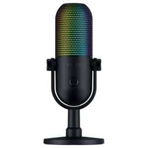 Micrófono de Condensador USB Razer Seiren V3 Chroma, RGB, Negro