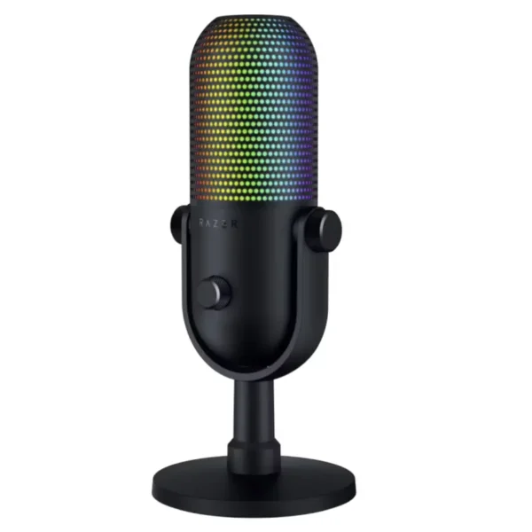 Micrófono de Condensador USB Razer Seiren V3 Chroma, RGB, Negro