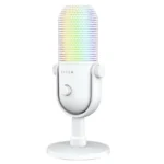 Micrófono de Condensador USB Razer Seiren V3 Chroma, RGB, Blanco