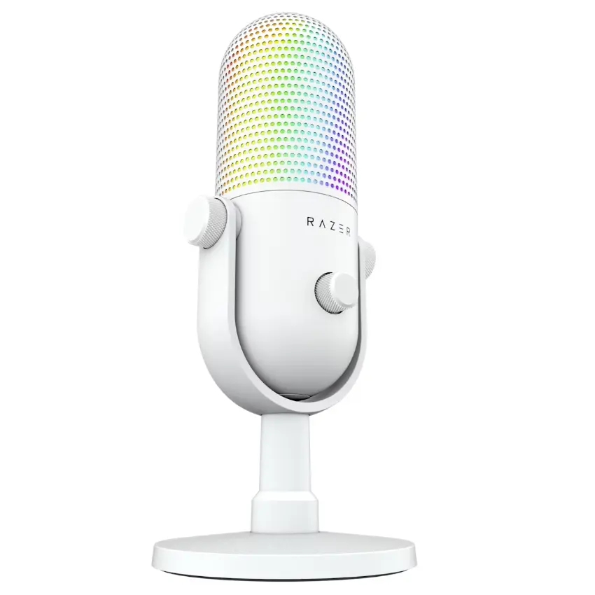 Micrófono de Condensador USB Razer Seiren V3 Chroma, RGB, Blanco Micrófono de Condensador USB Razer Seiren V3 Chroma, RGB, Blanco