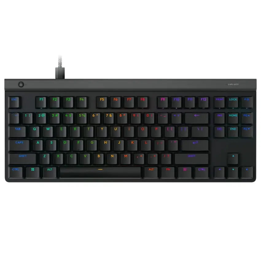 Teclado Inalámbrico Logitech G G515 LIGHTSPEED TKL, LIGHTSYNC RGB, Mecánico, Gamer, GL Táctil, Inglés, Negro