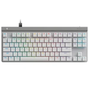Teclado Inalámbrico Logitech G G515 LIGHTSPEED TKL, LIGHTSYNC RGB, Mecánico, Gamer, GL Táctil, Inglés, Blanco