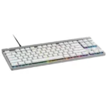 Teclado Inalámbrico Logitech G G515 LIGHTSPEED TKL, LIGHTSYNC RGB, Mecánico, Gamer, GL Táctil, Inglés, Blanco
