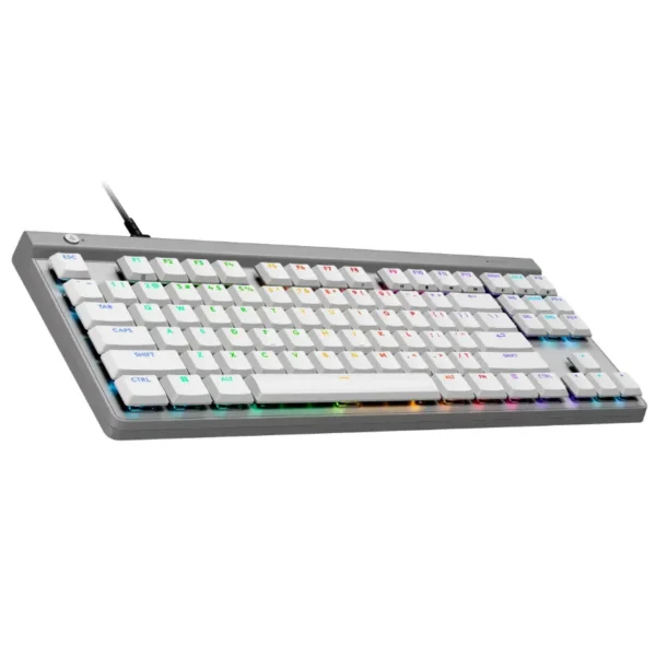 Teclado Inalámbrico Logitech G G515 LIGHTSPEED TKL, LIGHTSYNC RGB, Mecánico, Gamer, GL Táctil, Inglés, Blanco
