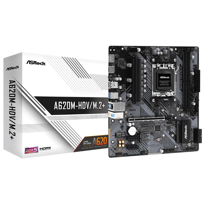 Motherboard ASRock A620M-HDV/M.2+, DDR5, Socket AM5