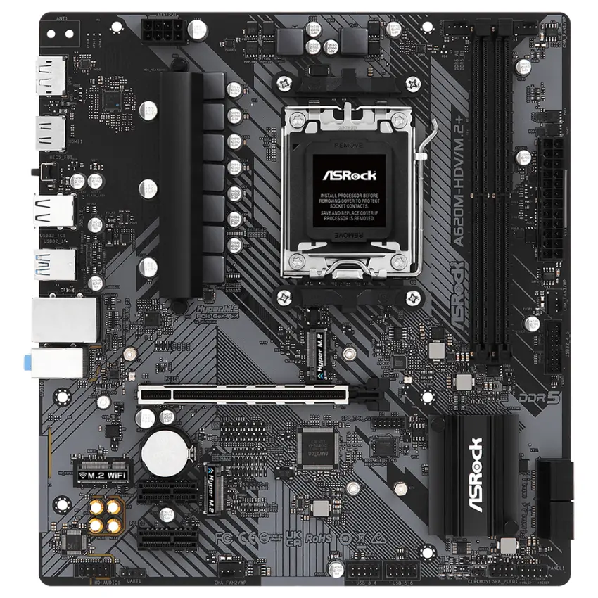 Motherboard ASRock A620M-HDV/M.2+, DDR5, Socket AM5