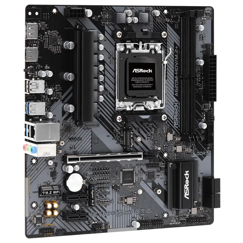 Motherboard ASRock A620M-HDV/M.2+, DDR5, Socket AM5