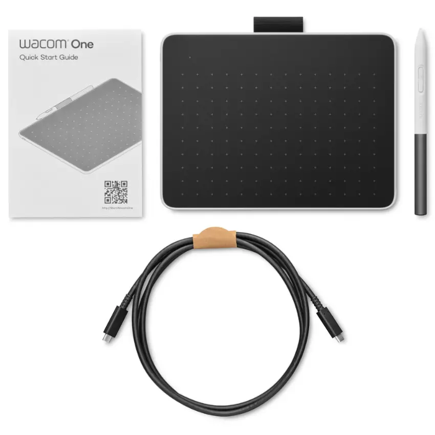 Tableta Gráfica Wacom One S Bluetooth (Blanco)