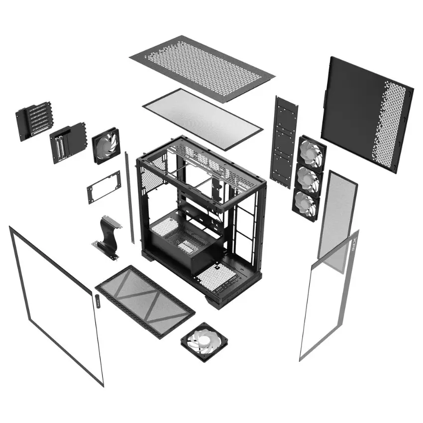 Gabinete ADATA XPG INVADER X, ATX, Sin Fuente, Vidrio Templado, 5 Fan 12 cm ARGB, Negro