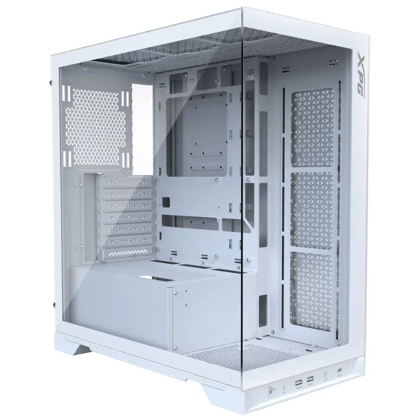 Gabinete ADATA XPG INVADER X, ATX, Sin Fuente, Vidrio Templado, 5 Fan 12 cm ARGB, Blanco