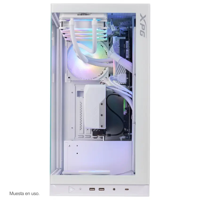 Gabinete ADATA XPG INVADER X, ATX, Sin Fuente, Vidrio Templado, 5 Fan 12 cm ARGB, Blanco