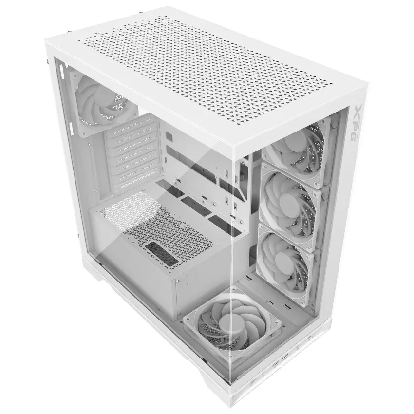 Gabinete ADATA XPG INVADER X, ATX, Sin Fuente, Vidrio Templado, 5 Fan 12 cm ARGB, Blanco