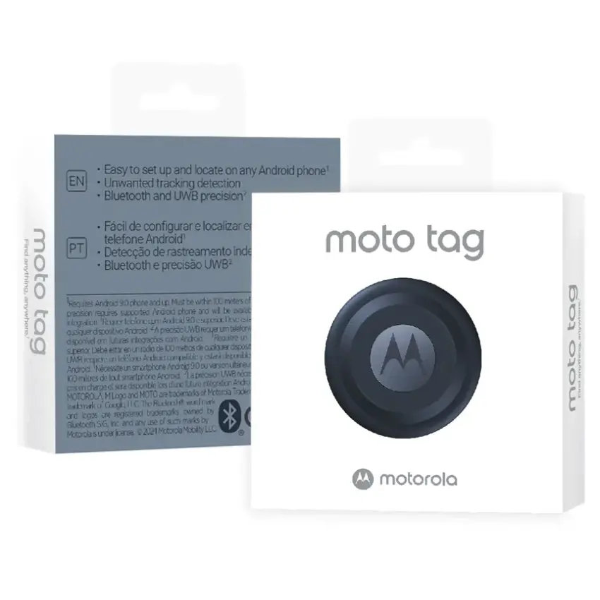 Rastreador Bluetooth Motorola Moto Tag, Midnight Blue, Azul