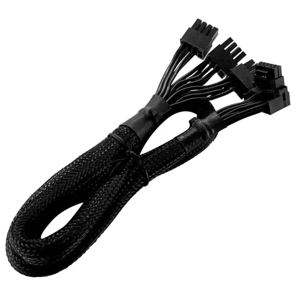 Cooler Master cable adaptador 12VHPWR tipo 2, conector de 90 grados PCIe 5.0 de 12+4 pines a 3 PCIe de 8 pines