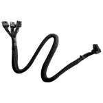 Cooler Master cable adaptador 12VHPWR tipo 2, conector de 90 grados PCIe 5.0 de 12+4 pines a 3 PCIe de 8 pines