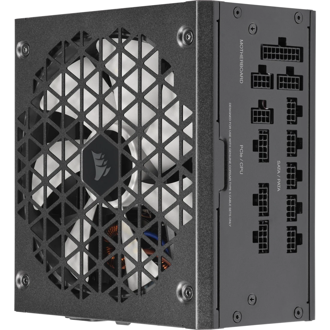 Fuente de alimentación modular Corsair RM850x SHIFT, 850W, 80 PLUS Gold, Interfaz de cableado lateral
