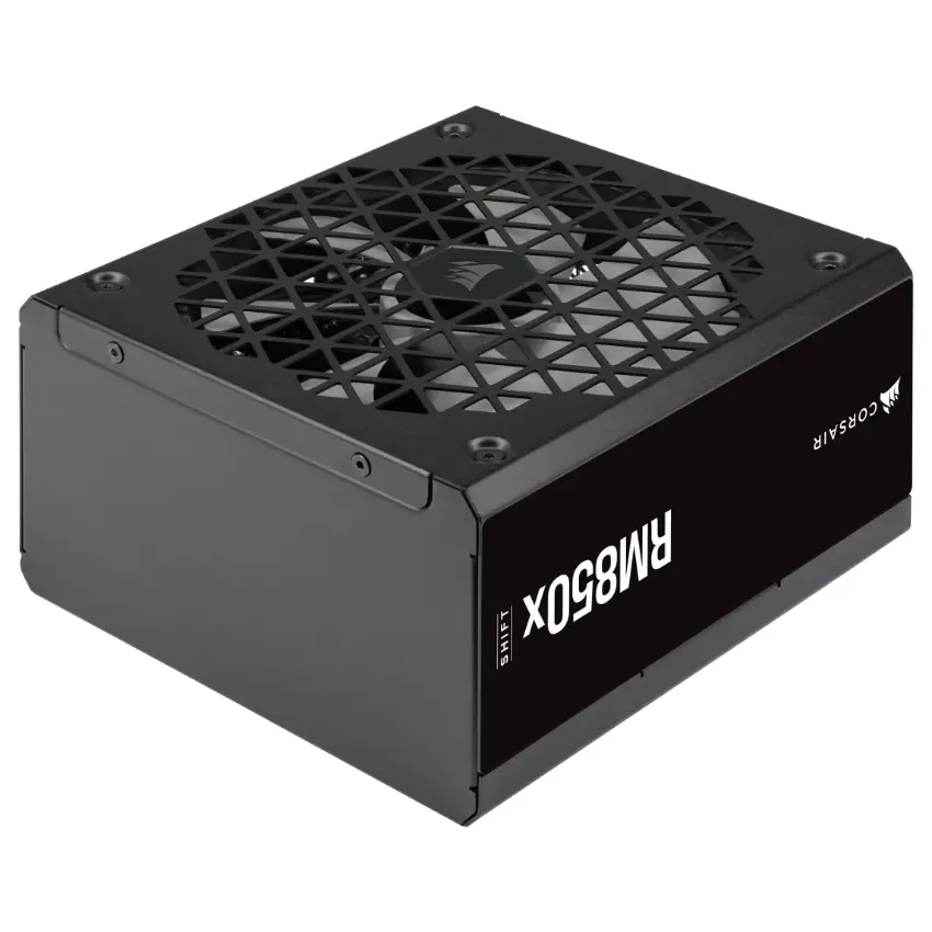 Fuente de alimentación modular Corsair RM850x SHIFT, 850W, 80 PLUS Gold, Interfaz de cableado lateral