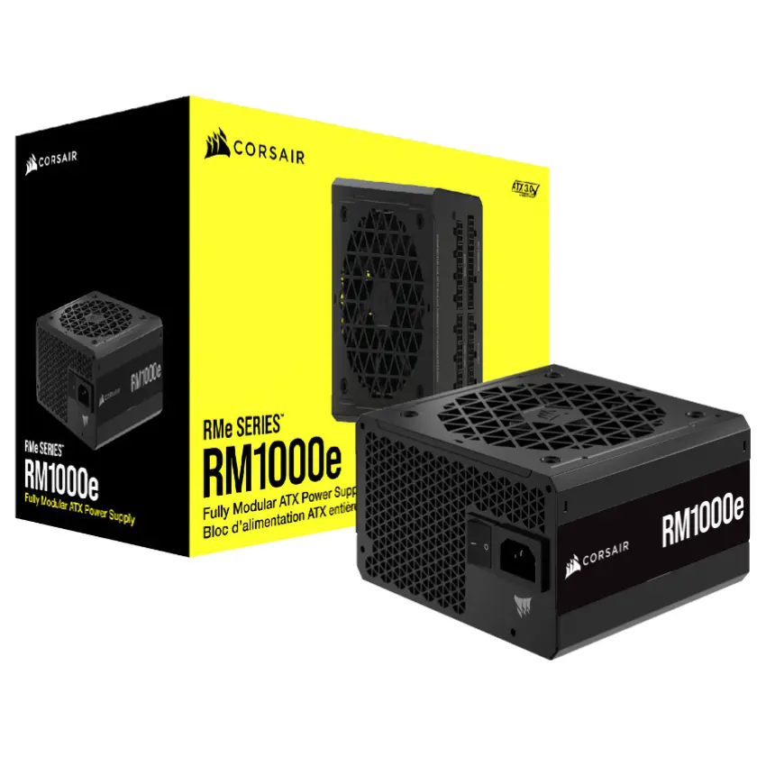 Fuente de alimentación modular Corsair RM1000e, 1000W, 80 PLUS Gold