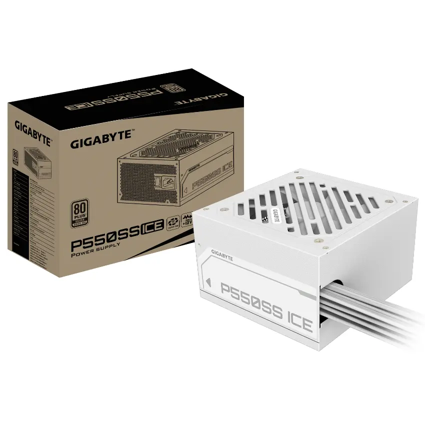 Fuente de alimentación Gigabyte P550SS ICE 550W 80 PLUS Silver Fuente de alimentación Gigabyte P550SS ICE 550W 80 PLUS Silver