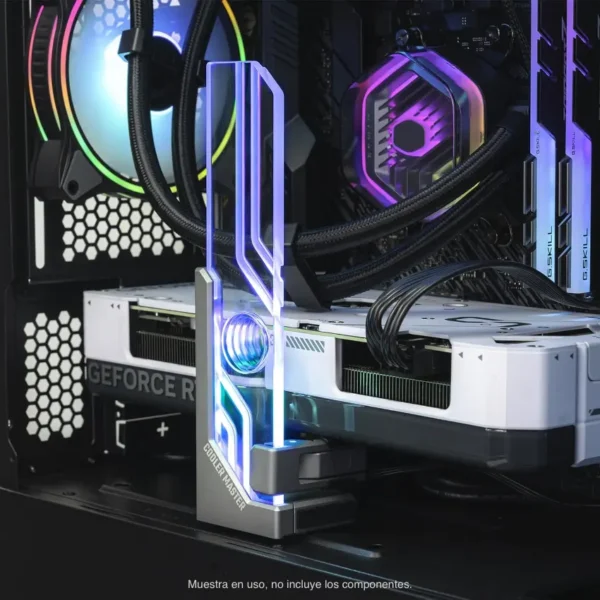 Soporte para tarjeta gráfica Cooler Master ARGB Atlas, Vertical/Horizontal