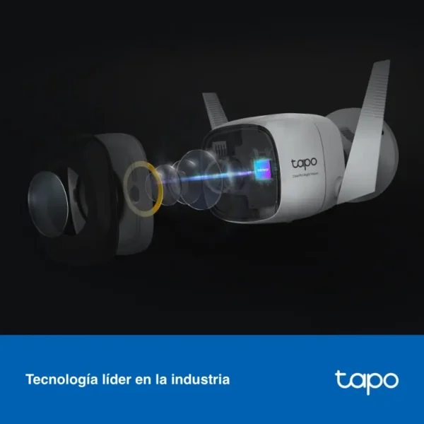 Cámara de Seguridad Wi-Fi TP-Link Tapo C325WB, 2K QHD, 4 MP, Visión nocturna ColorPro, Exterior