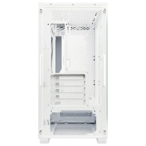 Gabinete ASUS A21, Micro ATX, Sin Fuente, Vidrio Templado, Blanco