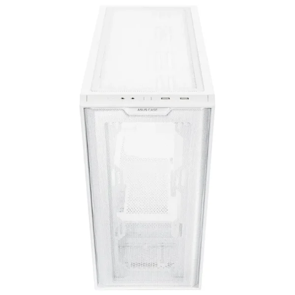 Gabinete ASUS A21, Micro ATX, Sin Fuente, Vidrio Templado, Blanco