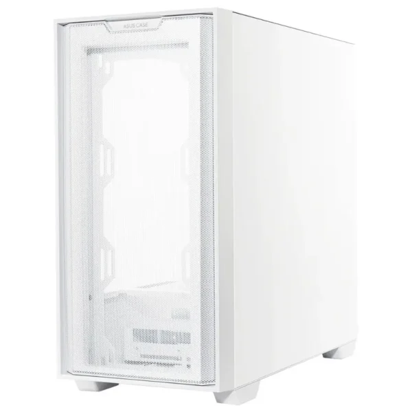 Gabinete ASUS A21, Micro ATX, Sin Fuente, Vidrio Templado, Blanco