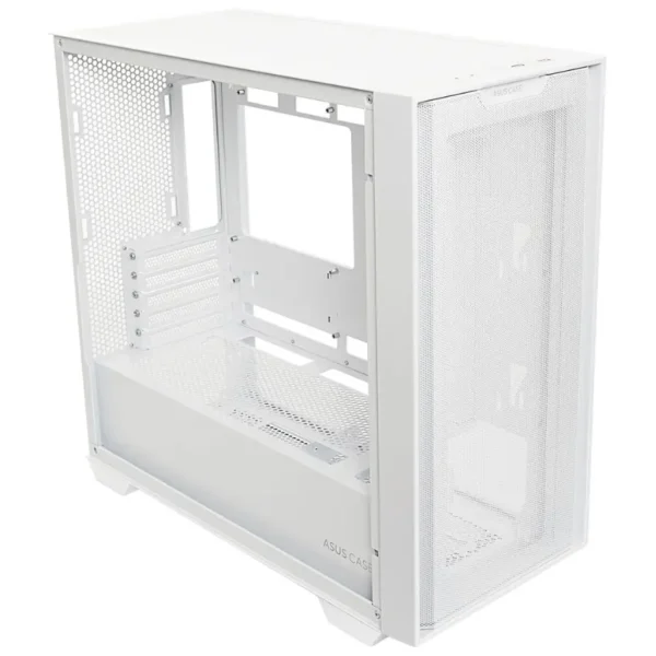 Gabinete ASUS A21, Micro ATX, Sin Fuente, Vidrio Templado, Blanco