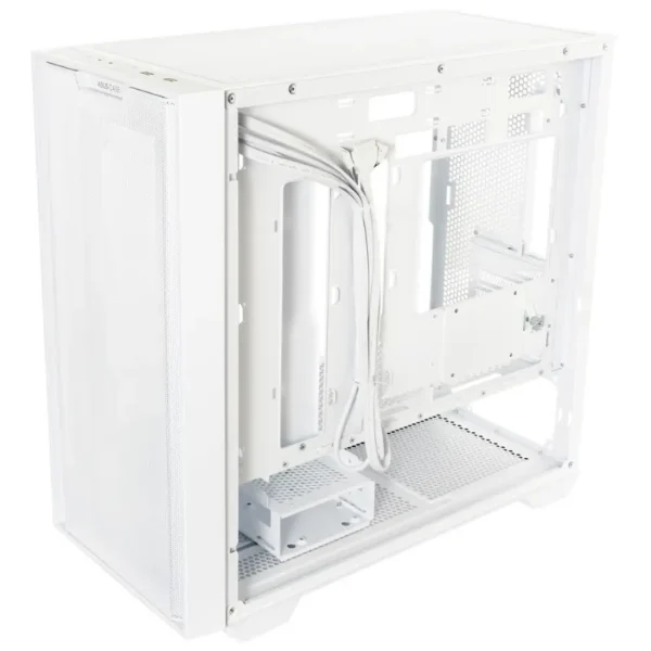 Gabinete ASUS A21, Micro ATX, Sin Fuente, Vidrio Templado, Blanco