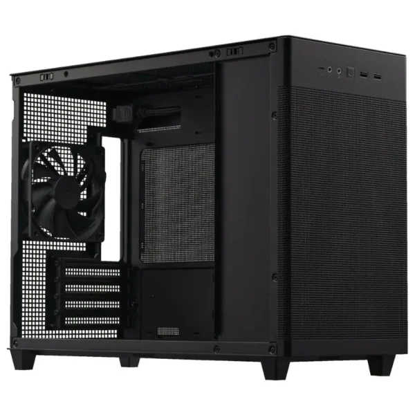 Gabinete ASUS Prime AP201, Micro ATX, Sin Fuente, Fan 12 cm, Negro