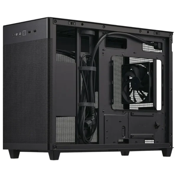 Gabinete ASUS Prime AP201, Micro ATX, Sin Fuente, Fan 12 cm, Negro