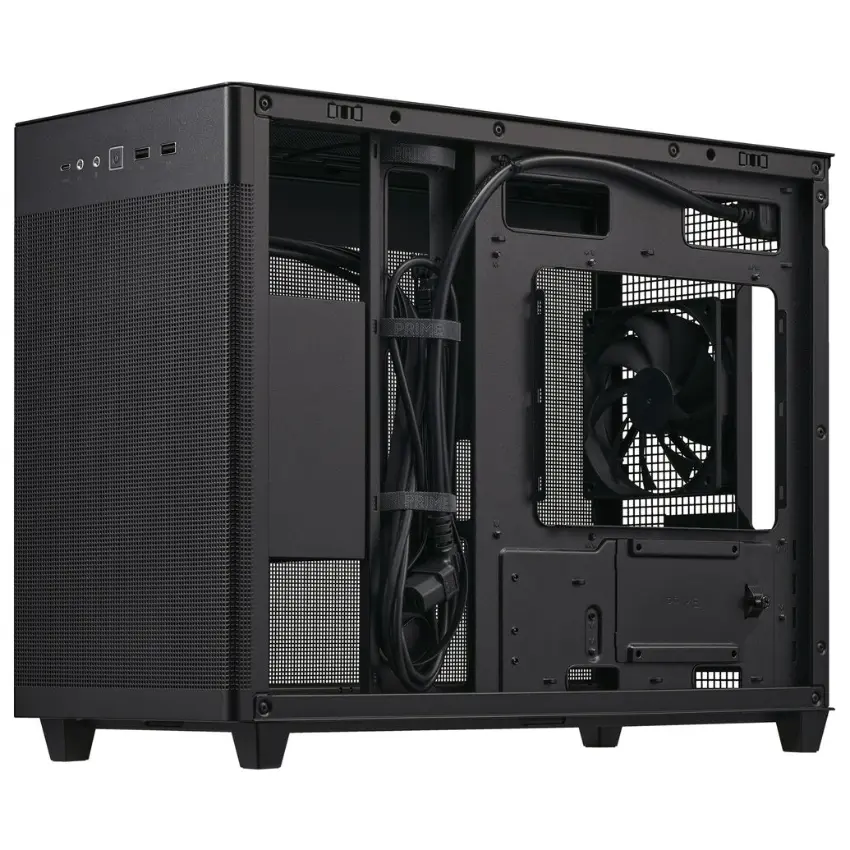 Gabinete ASUS Prime AP201, Micro ATX, Sin Fuente, Fan 12 cm, Negro Gabinete ASUS Prime AP201, Micro ATX, Sin Fuente, Fan 12 cm, Negro