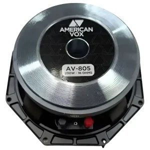Parlante American Vox AV-805/16, Woofer de 8", 200 W, 98 dB, 16 ohms
