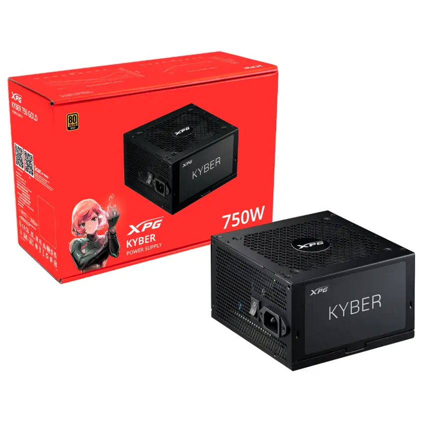 Fuente de alimentación ADATA XPG KYBER, 750W, 80 PLUS Gold Fuente de alimentación ADATA XPG KYBER, 750W, 80 PLUS Gold