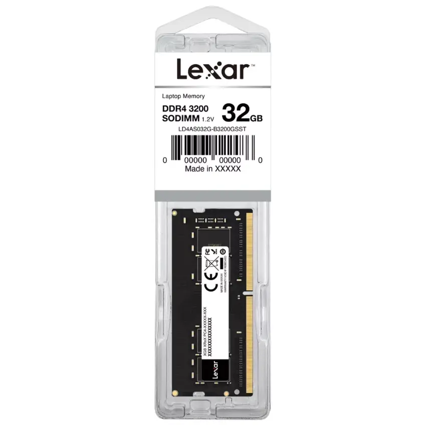 Memoria Lexar 32GB, DDR4, 3200MHz, CL22, 1.20 V, SODIMM, Notebook