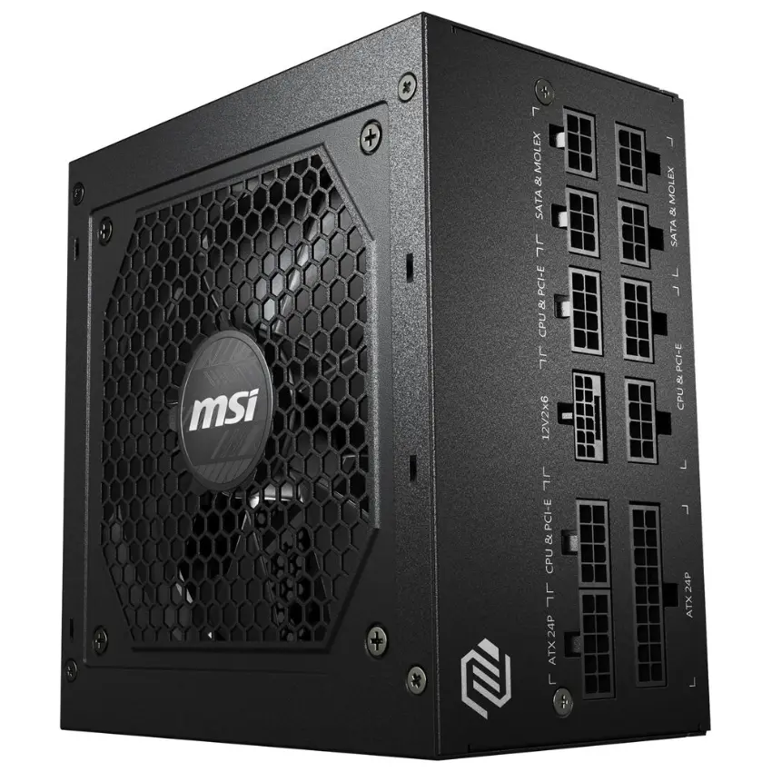 Fuente de alimentación modular MSI MAG A750GL PCIE5, 750W, 80 PLUS Gold