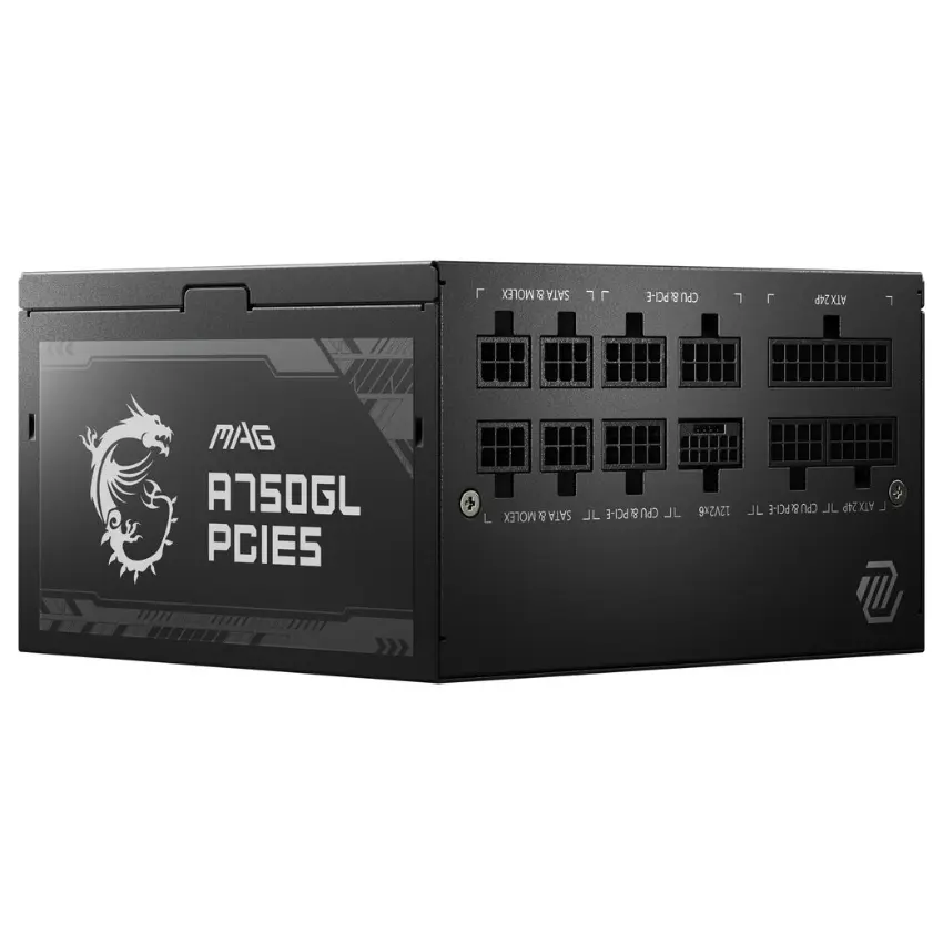 Fuente de alimentación modular MSI MAG A750GL PCIE5, 750W, 80 PLUS Gold