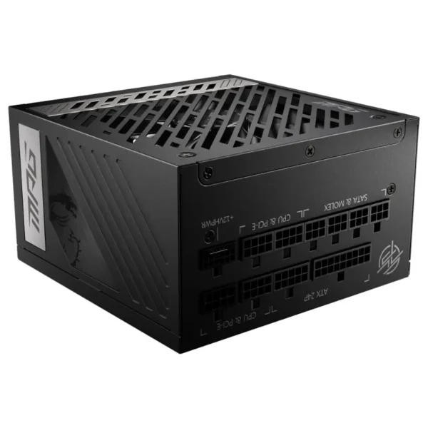 Fuente de alimentación modular MSI MPG A1000G PCIE5, 1000W, 80 PLUS Gold