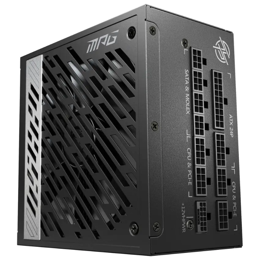 Fuente de alimentación modular MSI MPG A1000G PCIE5, 1000W, 80 PLUS Gold Fuente de alimentación modular MSI MPG A1000G PCIE5, 1000W, 80 PLUS Gold