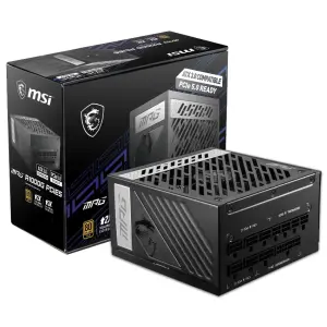 Fuente de alimentación modular MSI MPG A1000G PCIE5, 1000W, 80 PLUS Gold