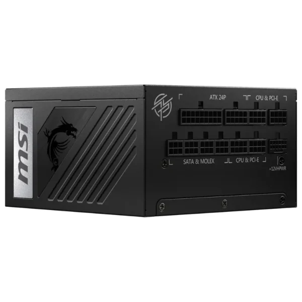 Fuente de alimentación modular MSI MPG A1000G PCIE5, 1000W, 80 PLUS Gold