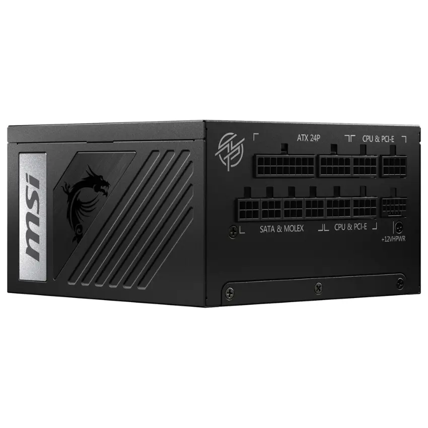 Fuente de alimentación modular MSI MPG A1000G PCIE5, 1000W, 80 PLUS Gold Fuente de alimentación modular MSI MPG A1000G PCIE5, 1000W, 80 PLUS Gold