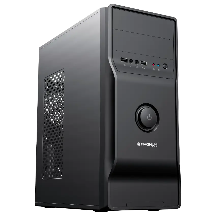 Gabinete Kit Magnum Tech MT-K735, ATX, Con Fuente, Negro