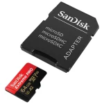 Tarjeta de Memoria microSDXC SanDisk Extreme PRO 64GB, UHS-I, U3, V30, A2, Clase 10, Adaptador
