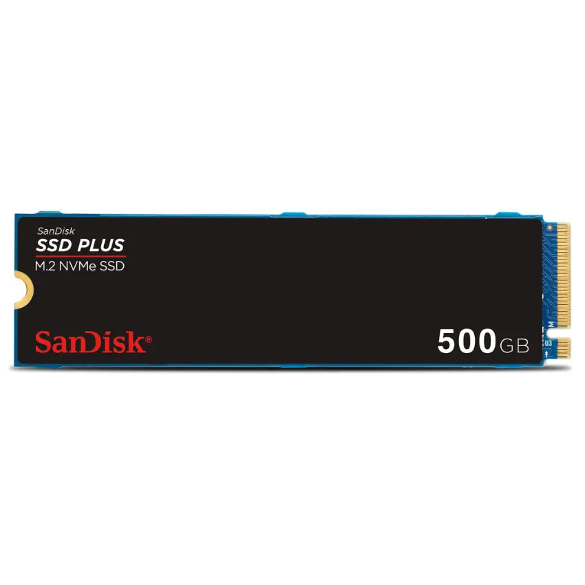 Disco SSD SanDisk PLUS NVMe 500GB, PCIe 3.0, M.2 2280 Disco SSD SanDisk PLUS NVMe 500GB, PCIe 3.0, M.2 2280